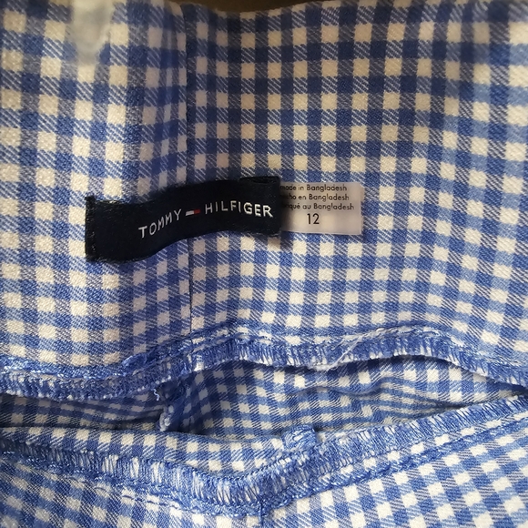 Tommy Hilfiger Blue Gingham Checkered Shorts - Picture 4 of 4